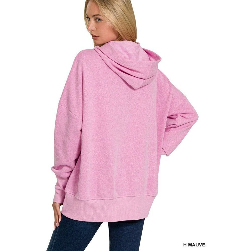 The Second Pullover in Heather Mauve - Picture 8 of 9